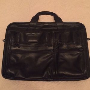 Men’s Leather Tumi laptop bag